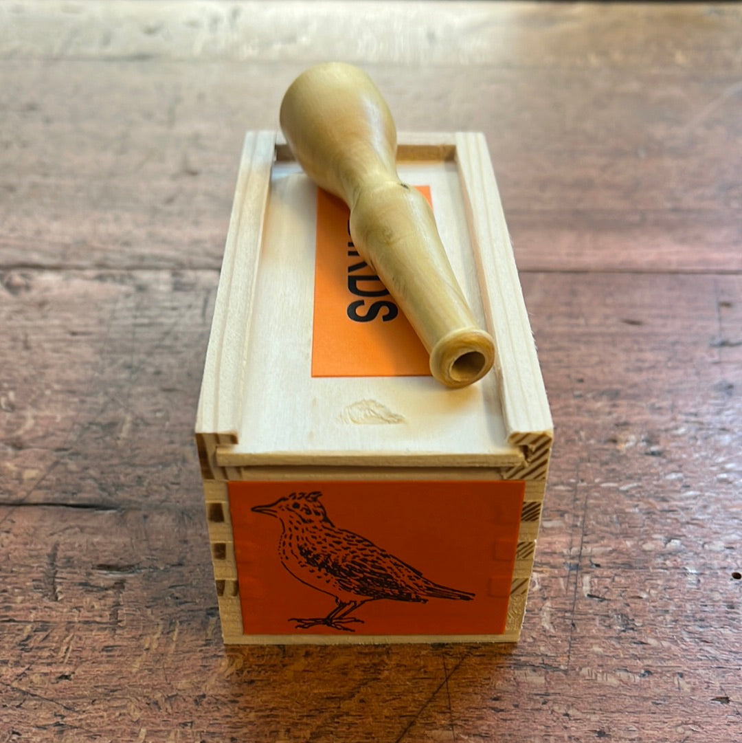 Wooden Skylark decoy