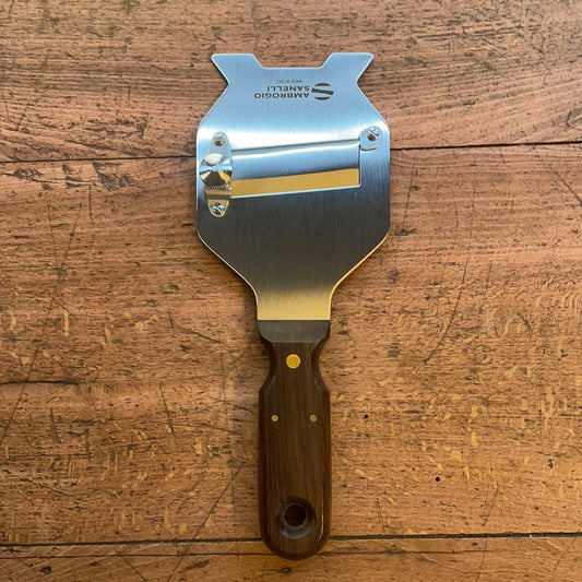 Truffle slicer with smooth blade and rosewood handle