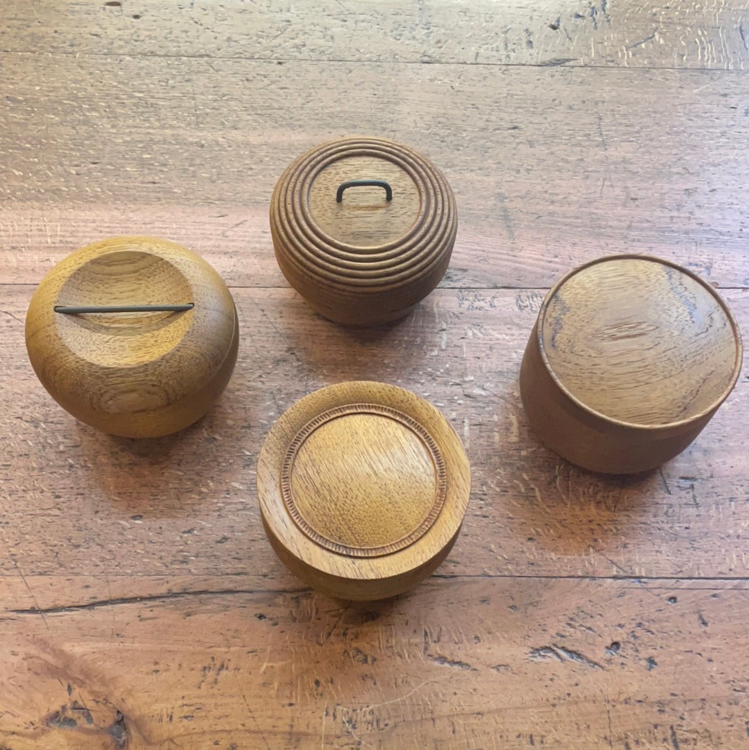 Hand turned boxes