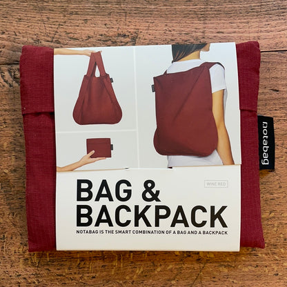Notabag, bag and backpack 2 in 1
