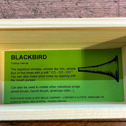 Recall for wooden Blackbird